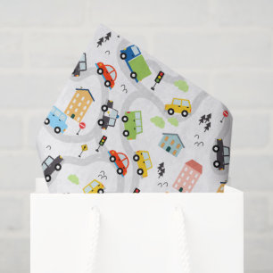 Cars Trucks Decoupage Tissue Paper