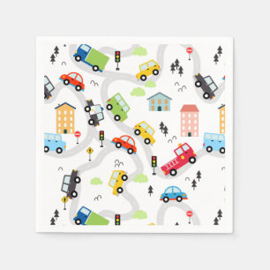 Cars Trucks Napkin