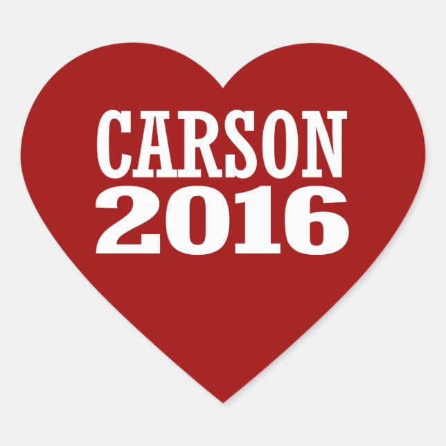 CARSON 2016 HEART STICKER (Front)