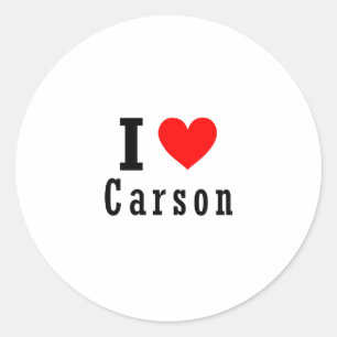 Carson, Alabama City Design Classic Round Sticker