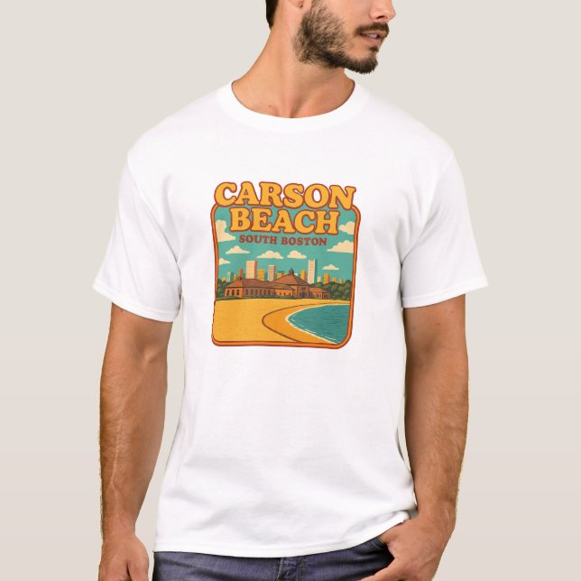 Carson Beach Souvenir  T-Shirt (Front)