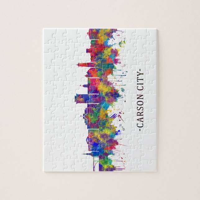 Carson City Nevada Skyline Jigsaw Puzzle (Vertical)