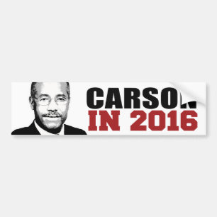 Carson in 2016 Bumper -.png Sticker