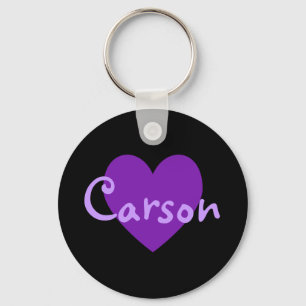 Carson in Purple Key Ring