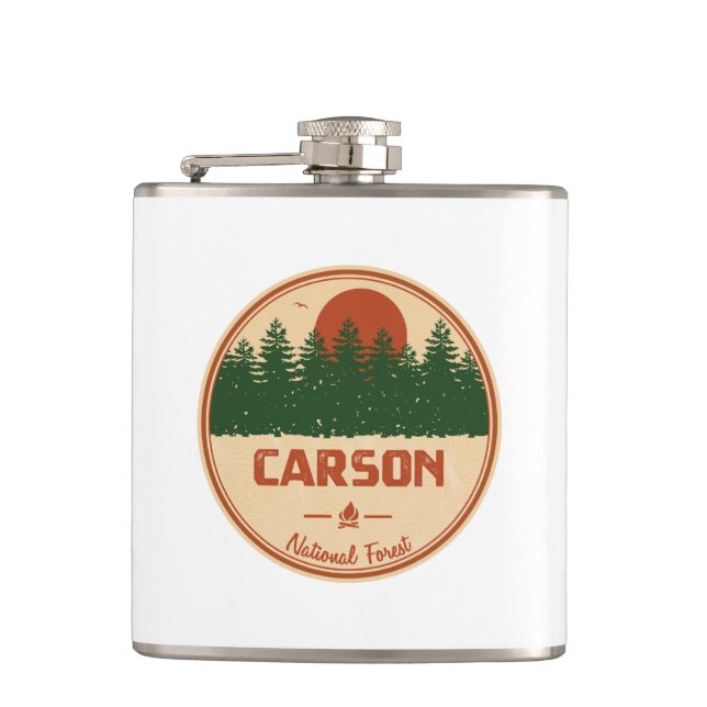 Carson National Forest Hip Flask (Front)