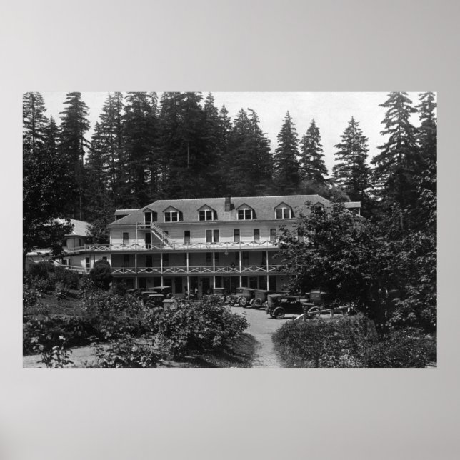 Carson, WA Shipherd's Springs Hotel View Poster (Front)