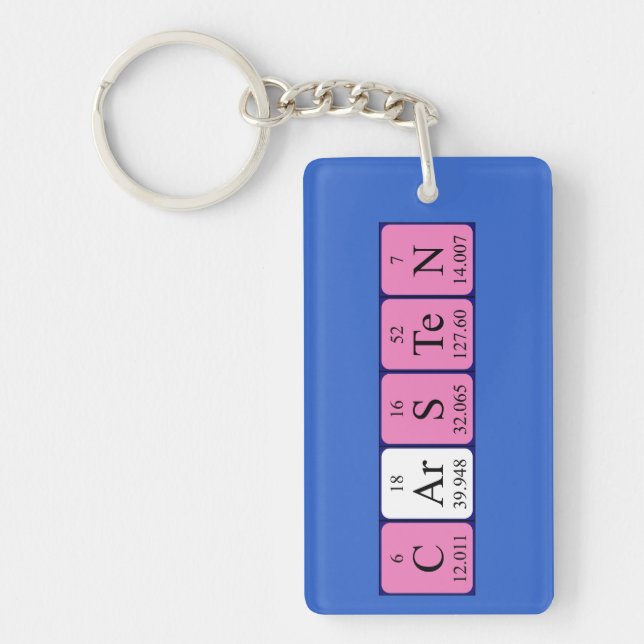 Carsten periodic table name keyring (Front)