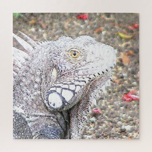 CArt Iguana Jigsaw Puzzle (Vertical)