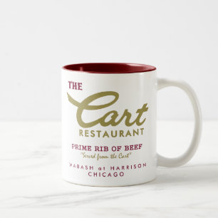 Cart Restaurant, Wabash and Harrison, Chicago, IL Two-Tone Coffee Mug