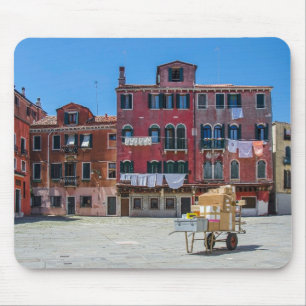 Cart with boxes in Venice Mouse Pad