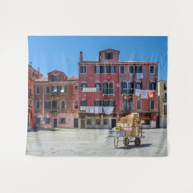 Cart with boxes in Venice Tapestry (Front (Horizontal))