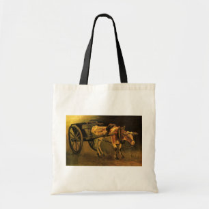 Cart with Red and White Ox by Vincent van Gogh Tote Bag