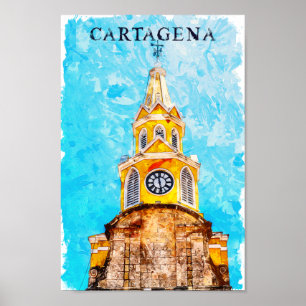 Cartagena Colombia Landmark Cathedral Poster