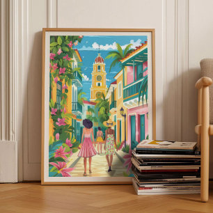 Cartagena Print Colombia Illustration Cartagena