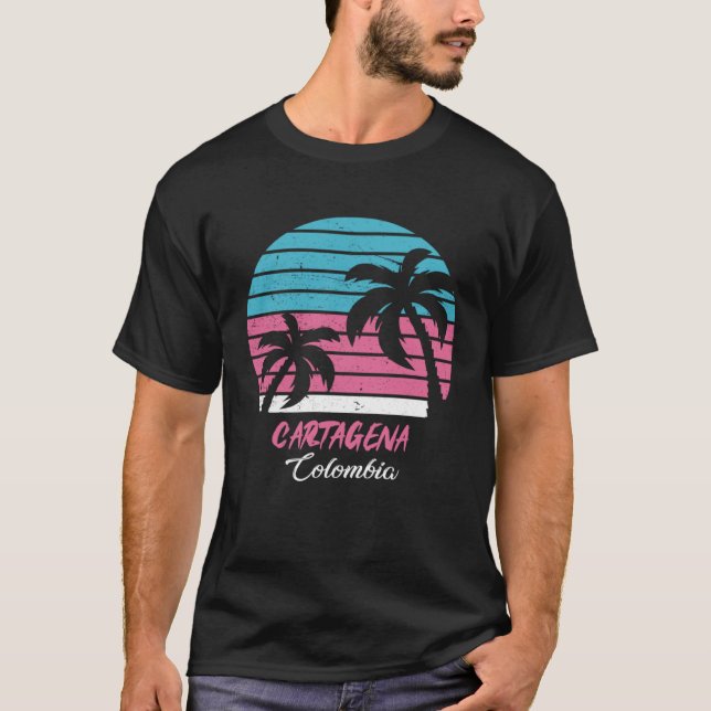 Cartagena Souvenir  Colombia Reminder T-Shirt (Front)
