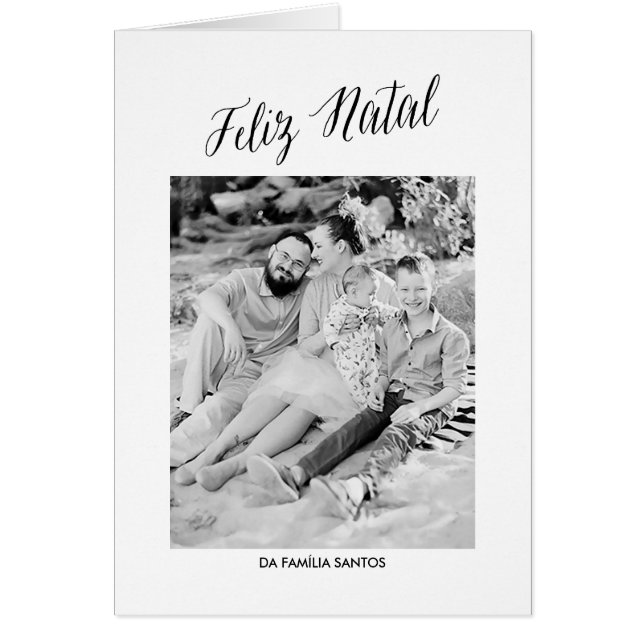 Cartão da caligrafia do Natal (Front)