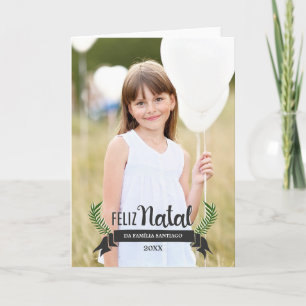 Cartão de Natal Elegante Holiday Card