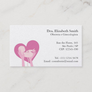 Cartão para Obstetra e Ginecologista Business Card