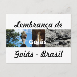 Cartão postal lembrança de Goiás Postcard
