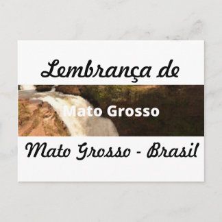 Cartão postal lembrança de Mato Grosso Postcard