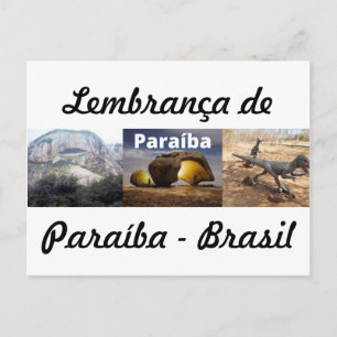Cartão postal lembrança de Paraíba Postcard