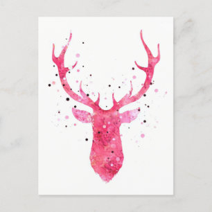 carte Cerf Postcard