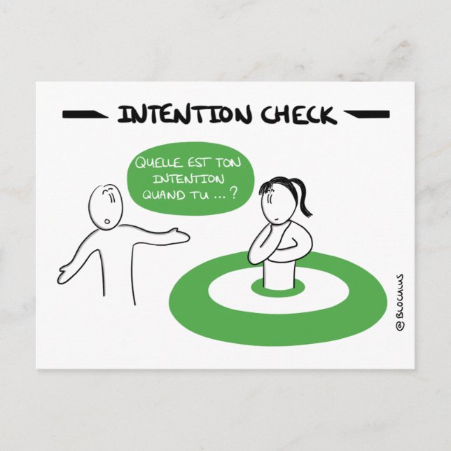 Carte Core Protocol : Intention Check Postcard (Front)