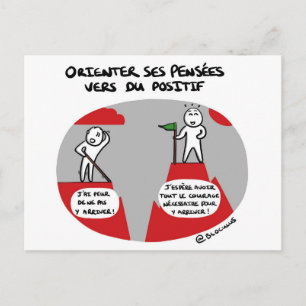 Carte de coaching "Pensées positives" Postcard