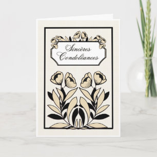 Carte de Condoléances Élégante – Deepest Sympathy Card
