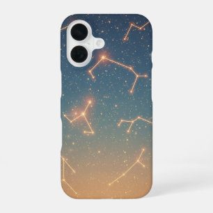 Carte de Constellations Rétro iPhone 16 Case
