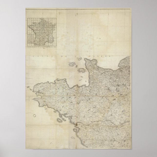 Carte de la France NO Poster (Front)