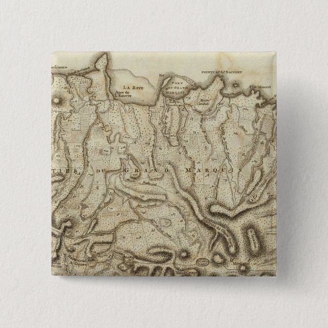 Carte de l'Isle de la Grenade 15 Cm Square Badge (Front)
