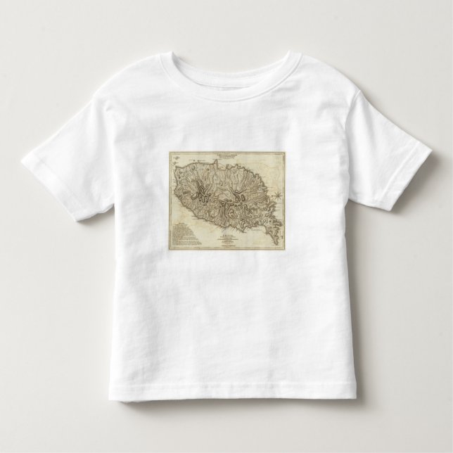 Carte de l'Isle de la Grenade Toddler T-Shirt (Front)