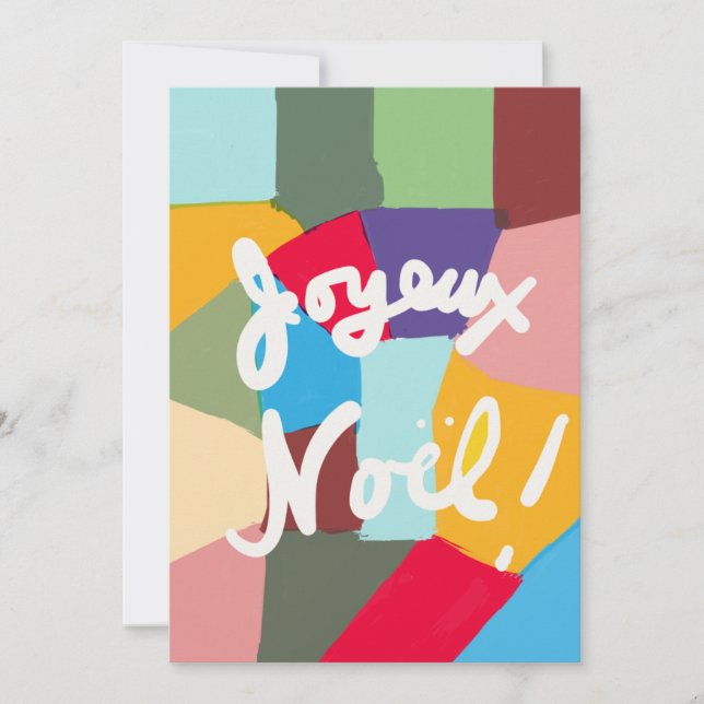 Carte de Noël au style contemporain de Bebejabets (Front)