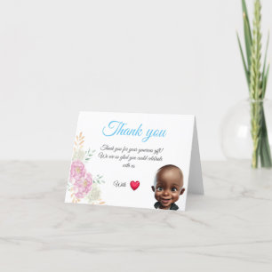 Carte De Remerciements Cadeau bébé Thank You Card