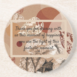 carte de remercîment  coaster