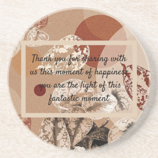 carte de remercîment  coaster