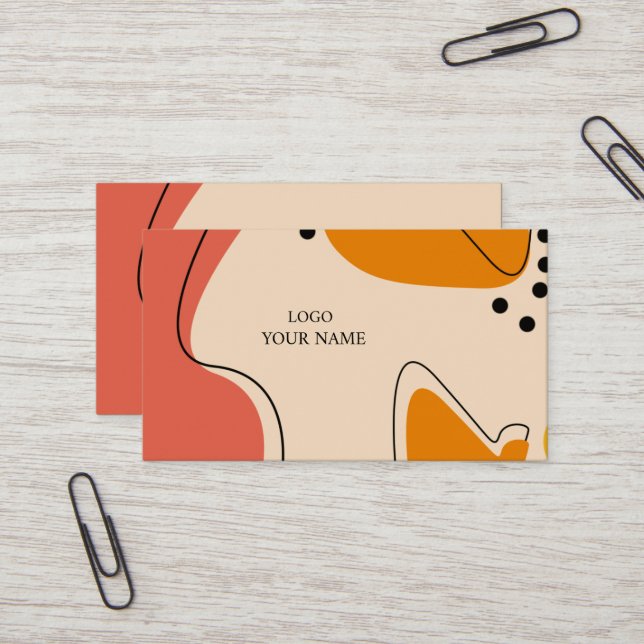 Carte de visite business card (Front/Back In Situ)