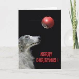Carte de vœux Barzoi Holiday Card