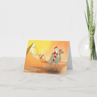 carte de voeux père Noël en Egypte Holiday Card