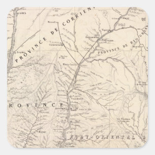 Carte, Entre Rios, Santa Fe, Soundtrack Square Sticker