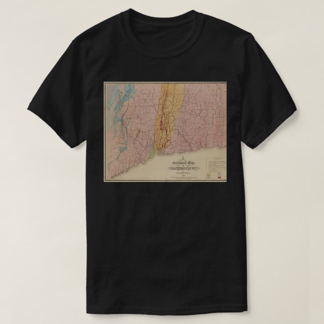 Carte gologique ancienne du Connecticut 1842 class T-Shirt (Design Front)