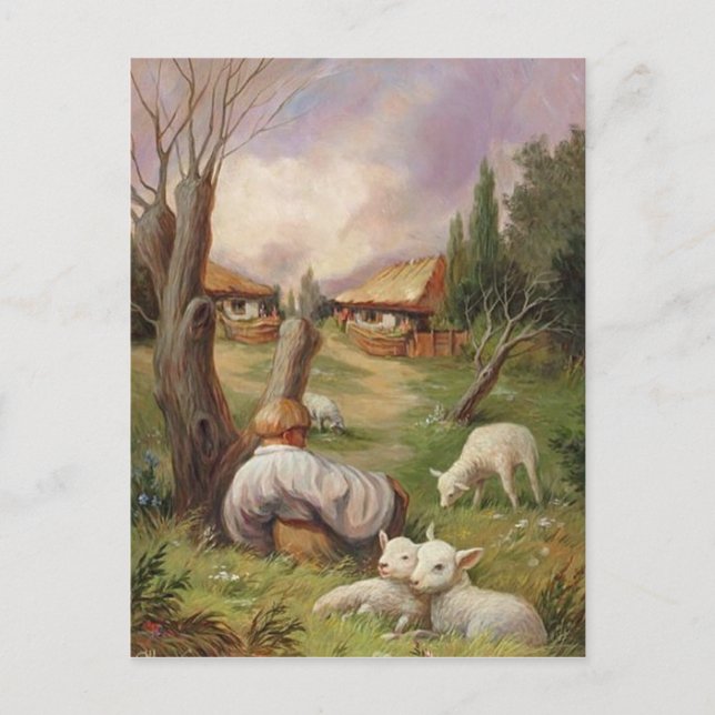 Carte illusion ferme postcard (Front)