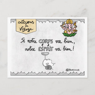 Carte leçons de voyage : « Ayurveda » Postcard