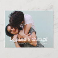 Carte postale Announce Mariage reporté ou annulé