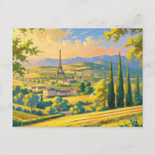 Carte Postale de Voyage à France Souvenir Unique Postcard