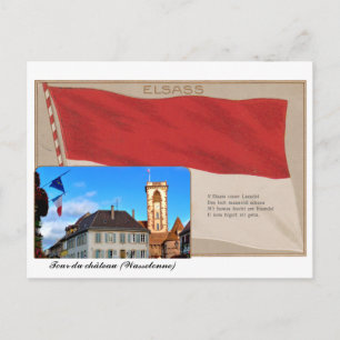 Carte postale "Elsass" Tour du château Wasselonne Postcard