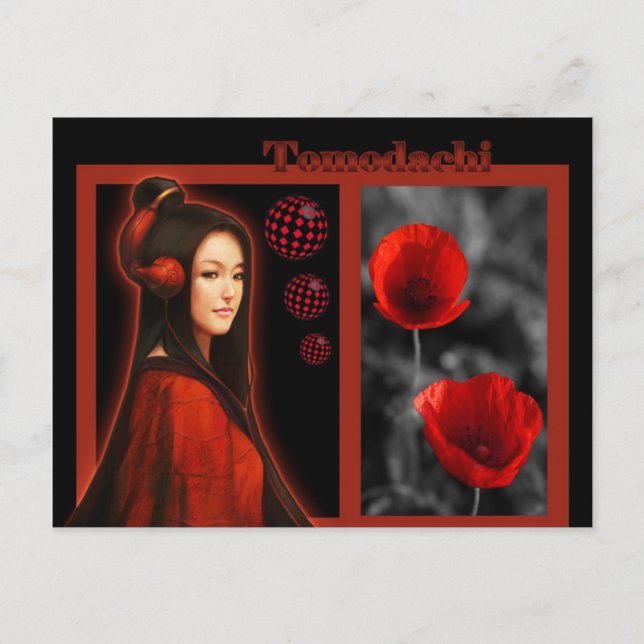 carte postale fleur coquelicot postcard (Front)