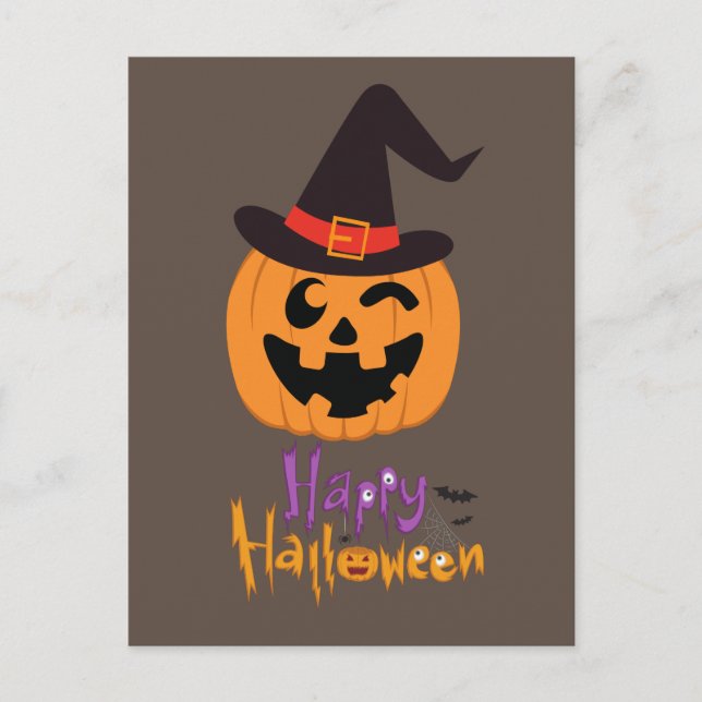 Carte Postale Happy Halloween !!! Postcard (Front)