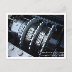 Carte postale Rotor Enigma Postcard
